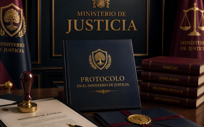 Solicitud ante el Ministerio de Justicia en Madrid